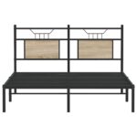 vidaXL Posteľný rám bez matraca dub sonoma 140x200 cm kompozitné drevo – Obrázok 6