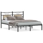 vidaXL Posteľný rám bez matraca dub sonoma 150x200 cm kompozitné drevo – Obrázok 2