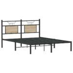 vidaXL Posteľný rám bez matraca dub sonoma 150x200 cm kompozitné drevo – Obrázok 5