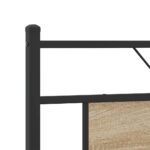 vidaXL Posteľný rám bez matraca dub sonoma 160x200 cm kompozitné drevo – Obrázok 9