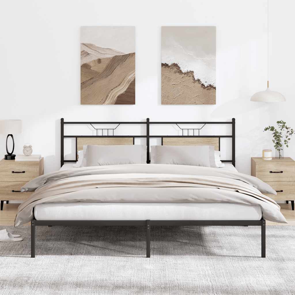 VXL8721158680266_m_en_hd_1.jpg vidaXL Posteľný rám bez matraca dub sonoma 160x200 cm kompozitné drevo – Obrázok 1