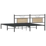 VidaXL Rám postele bez matraca Dub Sonoma 183x213 cm – Obrázok 8