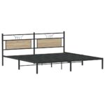 VidaXL Rám postele bez matraca Dub Sonoma 193x203 cm – Obrázok 5