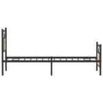 vidaXL Posteľný rám bez matraca dub sonoma 90x190 cm kompozitné drevo – Obrázok 7