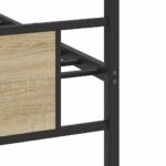 vidaXL Posteľný rám bez matraca dub sonoma 90x190 cm kompozitné drevo – Obrázok 10