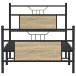 vidaXL Posteľný rám bez matraca dub sonoma 90x200 cm kompozitné drevo – Obrázok 6