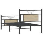 vidaXL Posteľný rám bez matraca dub sonoma 90x200 cm kompozitné drevo – Obrázok 8