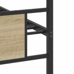 vidaXL Posteľný rám bez matraca dub sonoma 90x200 cm kompozitné drevo – Obrázok 10