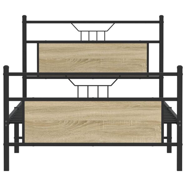 VXL8721158680358_g_en_hd_4.jpg vidaXL Posteľný rám bez matraca dub sonoma 100x190 cm kompozitné drevo – Obrázok 6