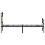 vidaXL Posteľný rám bez matraca dub sonoma 100x190 cm kompozitné drevo – Obrázok 7