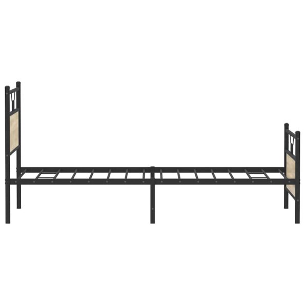 vidaXL Posteľný rám bez matraca dub sonoma 100x200 cm kompozitné drevo – Obrázok 7