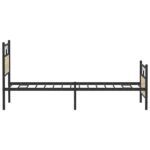 vidaXL Posteľný rám bez matraca dub sonoma 107x203 cm kompozitné drevo – Obrázok 7