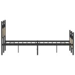 vidaXL Posteľný rám bez matraca dub sonoma 120x190 cm kompozitné drevo – Obrázok 7