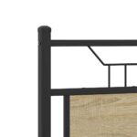 vidaXL Posteľný rám bez matraca dub sonoma 120x190 cm kompozitné drevo – Obrázok 9