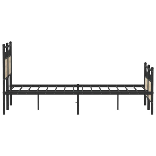 vidaXL Posteľný rám bez matraca dub sonoma 120x200 cm kompozitné drevo – Obrázok 7