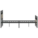 vidaXL Posteľný rám bez matraca dub sonoma 137x190 cm kompozitné drevo – Obrázok 7