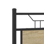 vidaXL Posteľný rám bez matraca dub sonoma 137x190 cm kompozitné drevo – Obrázok 9