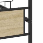 vidaXL Posteľný rám bez matraca dub sonoma 137x190 cm kompozitné drevo – Obrázok 10
