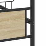 vidaXL Posteľný rám bez matraca dub sonoma 140x200 cm kompozitné drevo – Obrázok 10