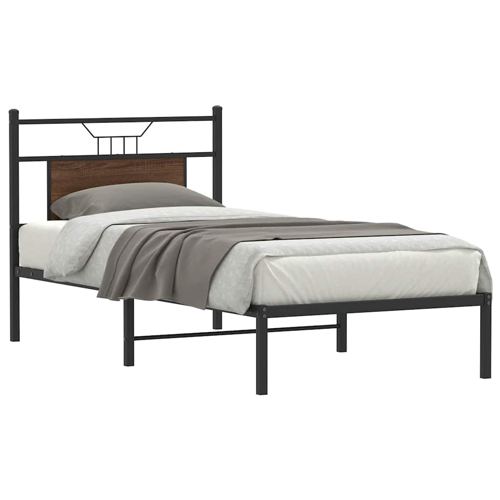VXL8721158680631_m_en_hd_1.jpg vidaXL Posteľný rám bez matraca hnedý dub 80x200 cm kompozitné drevo – Obrázok 1