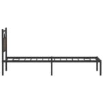vidaXL Posteľný rám bez matraca hnedý dub 90x190 cm kompozitné drevo – Obrázok 7