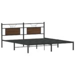 VidaXL Rám postele bez matraca Dub hnedý 183x203 cm – Obrázok 3