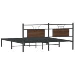 VidaXL Rám postele bez matraca Dub hnedý 183x203 cm – Obrázok 8