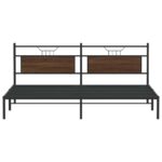 VidaXL Rám postele bez matraca Dub hnedý 193x203 cm – Obrázok 6