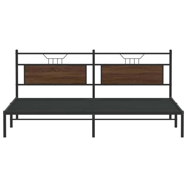 VidaXL Rám postele bez matraca Dub hnedý 193x203 cm – Obrázok 6
