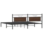VidaXL Rám postele bez matraca Dub hnedý 193x203 cm – Obrázok 8
