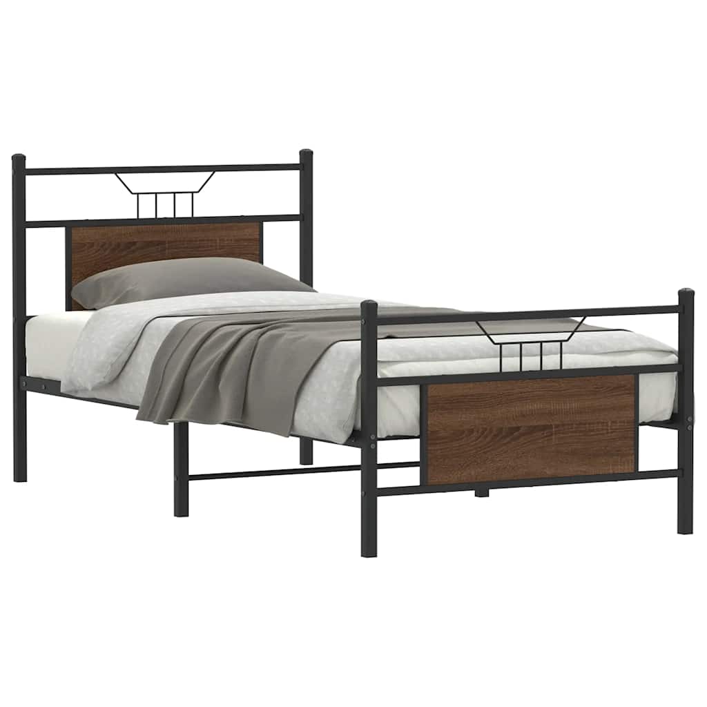 VXL8721158680808_m_en_hd_1.jpg vidaXL Posteľný rám bez matraca hnedý dub 75x190 cm kompozitné drevo – Obrázok 1