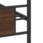 vidaXL Posteľný rám bez matraca hnedý dub 80x200 cm kompozitné drevo – Obrázok 10