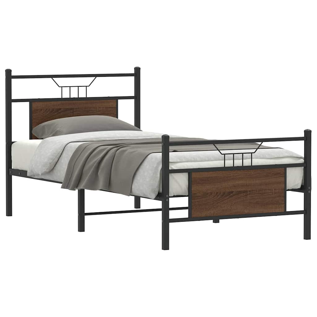 VXL8721158680815_m_en_hd_1.jpg vidaXL Posteľný rám bez matraca hnedý dub 80x200 cm kompozitné drevo – Obrázok 1
