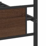 vidaXL Posteľný rám bez matraca hnedý dub 100x190 cm kompozitné drevo – Obrázok 10