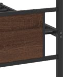 vidaXL Posteľný rám bez matraca hnedý dub 100x200 cm kompozitné drevo – Obrázok 10