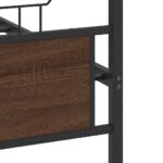 vidaXL Posteľný rám bez matraca hnedý dub 137x190 cm kompozitné drevo – Obrázok 10