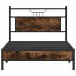 VidaXL Rám postele bez matraca tmavý dub 107x203 cm kompozitné drevo – Obrázok 6