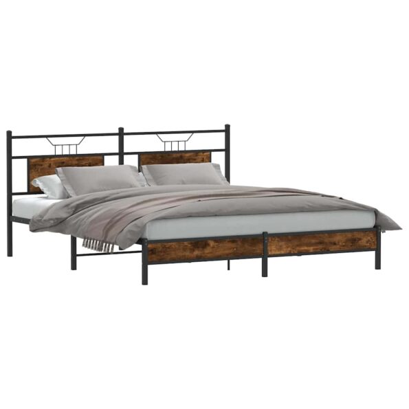 VXL8721158681263_g_en_hd_1.jpg vidaXL Posteľný rám bez matraca dymový dub 183x213 cm kompozitné drevo – Obrázok 3