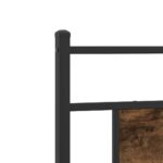 vidaXL Posteľný rám bez matraca dymový dub 80x200 cm kompozitné drevo – Obrázok 9