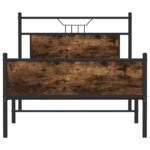 VidaXL Rám postele bez matraca tmavý dub 107x203 cm kompozitné drevo – Obrázok 6