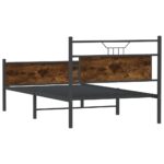 VidaXL Rám postele bez matraca tmavý dub 107x203 cm kompozitné drevo – Obrázok 8