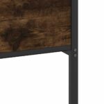 vidaXL Posteľný rám bez matraca dymový dub 120x200 cm kompozitné drevo – Obrázok 10