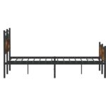 vidaXL Posteľný rám bez matraca dymový dub 140x190 cm kompozitné drevo – Obrázok 7