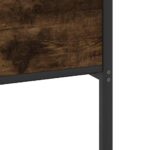 vidaXL Posteľný rám bez matraca dymový dub 140x200 cm kompozitné drevo – Obrázok 10