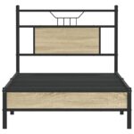 vidaXL Posteľný rám bez matraca dub sonoma 90x200 cm kompozitné drevo – Obrázok 6