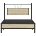 vidaXL Posteľný rám bez matraca dub sonoma 100x190 cm kompozitné drevo – Obrázok 6