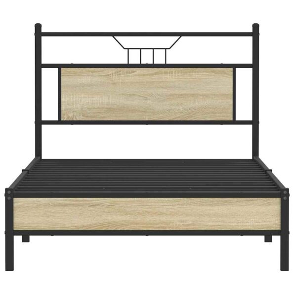 vidaXL Posteľný rám bez matraca dub sonoma 100x190 cm kompozitné drevo – Obrázok 6