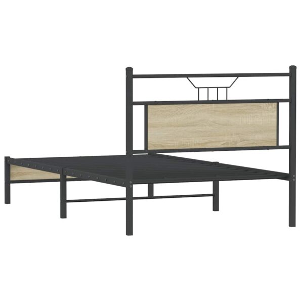 vidaXL Posteľný rám bez matraca dub sonoma 100x190 cm kompozitné drevo – Obrázok 8