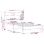 vidaXL Posteľný rám bez matraca dub sonoma 100x190 cm kompozitné drevo – Obrázok 11