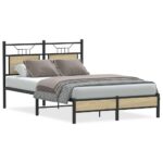 vidaXL Posteľný rám bez matraca dub sonoma 120x200 cm kompozitné drevo – Obrázok 2